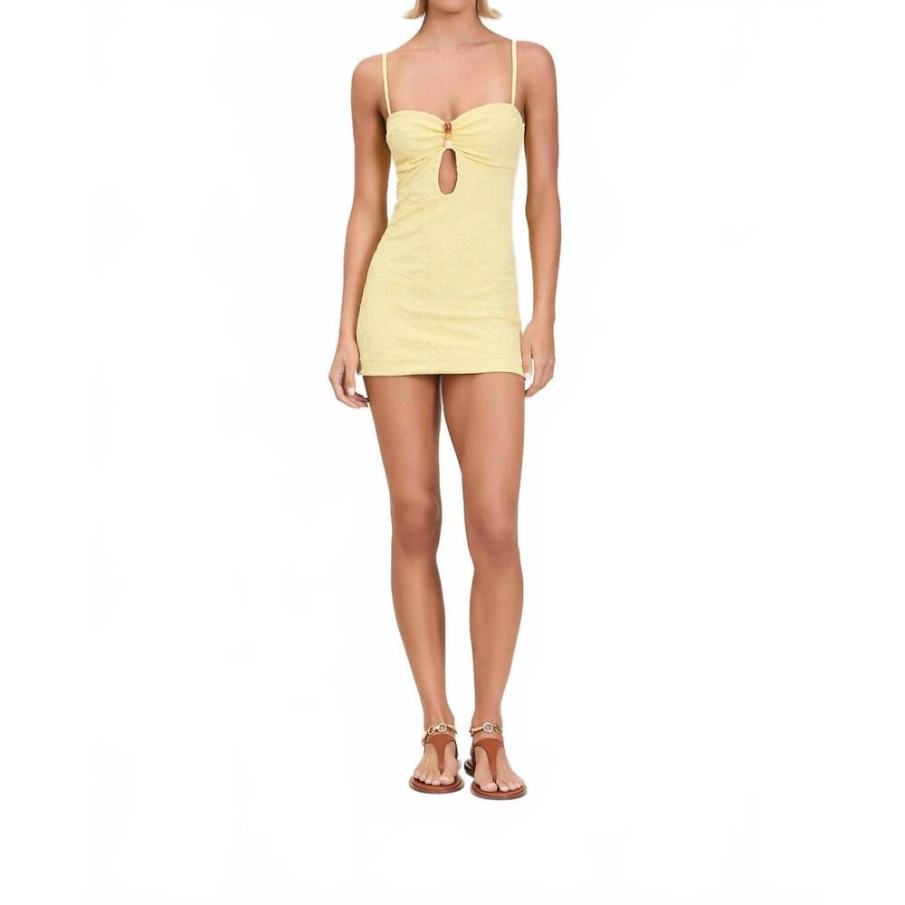NEW DEVON WINDSOR imani dress in lemon drop